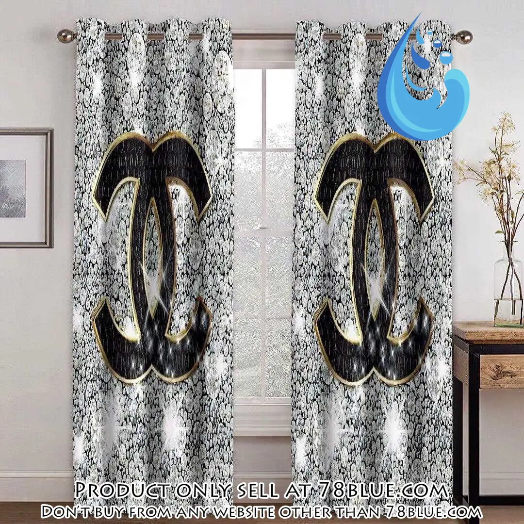 Chanel bling premium window curtains hot  set wc106 78b1147099